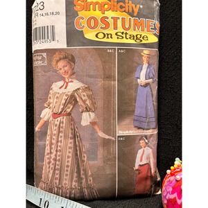 Simplicity Costumes On Stage 9723 14-20 Dress and Jacket